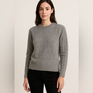 Dooney & Bourke 100% Cashmere Sweater Gray Made in Italy